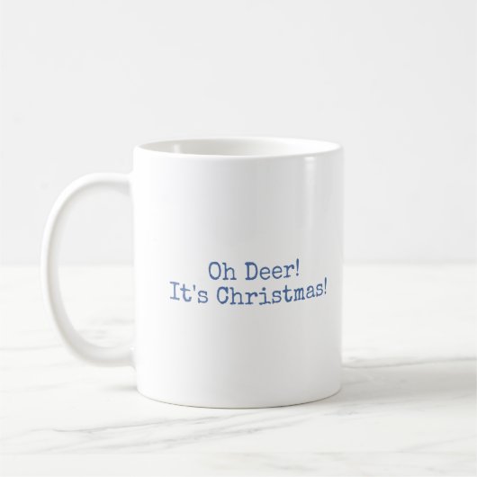 Oh Deer, Weihnachten - Tasse (Links)