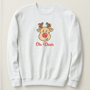 Oh Deer Weihnachtsfeiertag Sweatshirt