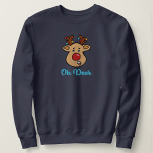 Oh Deer Weihnachtsfeiertag Sweatshirt