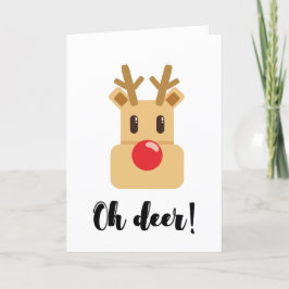 Oh Deer Weihnachtszeit Feiertagskarte