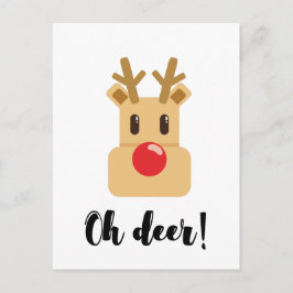 Oh Deer Weihnachtszeit Postkarte