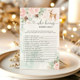 Oh Deer Wer das beste Baby Duschspiel kennt