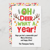 Oh Deer What A Year 2025 Rentier Weihnachten (Vorne/Hinten)