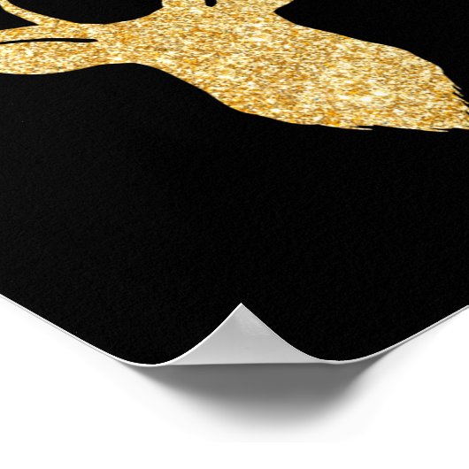 Oh Deer What A Year Funny Christmas Holiday Poster (Ecke)