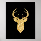 Oh Deer What A Year Funny Christmas Holiday Poster (Vorne)