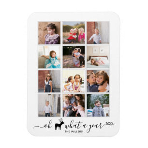 Oh deer what a year in review Foto von Black Leime Magnet