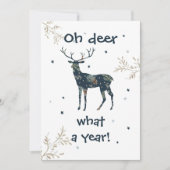 Oh Deer What A Year Quarantine 2020 Weihnachten (Vorderseite)