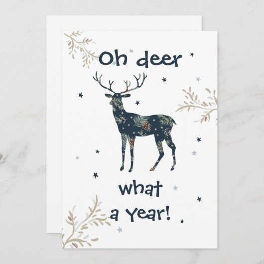 Oh Deer What A Year Quarantine 2020 Weihnachten (Vorne/Hinten)