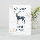 Oh Deer What A Year Quarantine 2020 Weihnachten (Stehend Vorderseite)