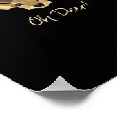 Oh Deer Whimsical Artistic Expression Poster (Ecke)