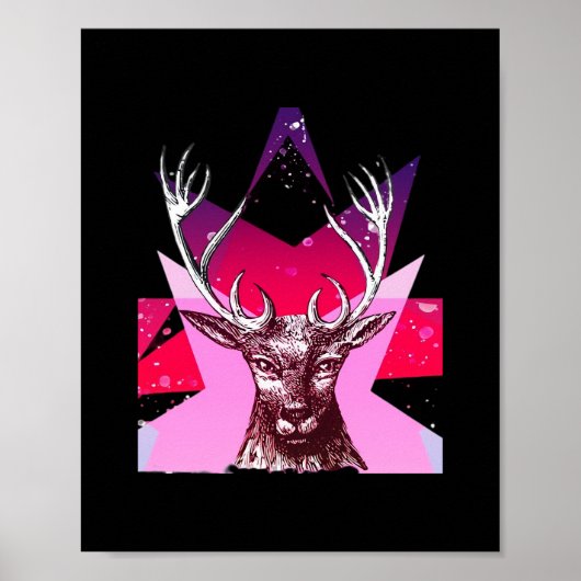 Oh Deer Whimsical Creative Design Poster (Vorne)