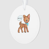 Oh Deer Whimsical Forest Vibe Ornament (Vorderseite)