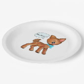 Oh Deer Whimsical Forest Vibe  Pappteller (Schrägansicht)