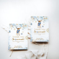 Oh Deer Winter Baby Boy Dusche