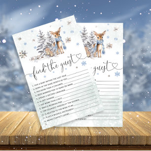 Oh Deer Winter Baby Boy Dusche Finden Sie das Game