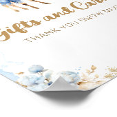 Oh Deer Winter Baby Boy Duschkarte Poster (Ecke)