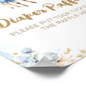 Oh Deer Winter Baby Boy Duschwanne Windel Poster (Ecke)