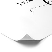 Oh Deer Winter Baby Boy Shower Welcome Sign Poster (Ecke)