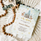 Oh Deer Winter Baby Dusche Einladung