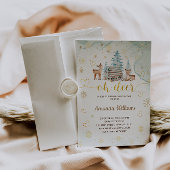 Oh Deer Winter Baby Dusche Einladung