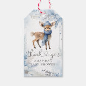 Oh Deer Winter Boy Baby Dusche Geschenkanhänger (Vorderseite)