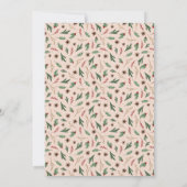 Oh Deer Winter Greenery Baby Dusche Danke Karte (Rückseite)