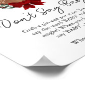 Oh, Deer Winter Greenery Say Baby Game nicht Poster (Ecke)