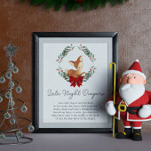 Oh Deer Winter Greenery Spate Night Diapers Game Poster