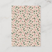 Oh Deer Winter Greenery Wineller Raffle Begleitkarte (Rückseite)