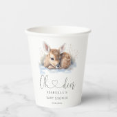 Oh Deer Winter Woodland Baby Dusche Pappbecher (Vorderseite)