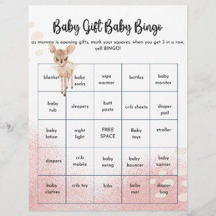 Oh Deer Wir haben ein Baby-Dusche-Spiel Flyer