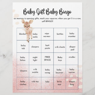 Oh Deer Wir haben ein Baby-Dusche-Spiel Flyer
