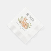 Oh Deer Woodland Animals Brautparty Serviette (Ecke)