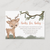Oh Deer Woodland Bücher für Baby Ticket Begleitkarte (Vorderseite)