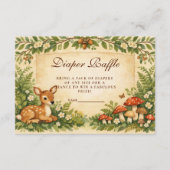 Oh Deer Woodland Diapper Raffle Begleitkarte (Vorderseite)