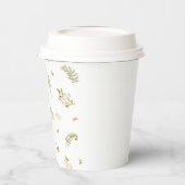 Oh Deer Woodland Floral Brautparty Pappbecher (Links)