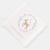 Oh Deer Woodland Thema Kinderdusche Serviette (Ecke)