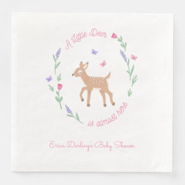 Oh Deer Woodland Thema Kinderdusche Serviette