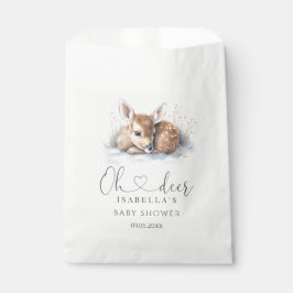 Oh Deer Woodland Winter Baby Dusche Geschenktütchen