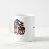 Oh Deer Zeitgenössischer Grafikstil Kaffeetasse (Vorderseite Links)