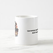 Oh Deer Zeitgenössischer Grafikstil Kaffeetasse (Mittel)