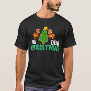 Oh Dei Weihnachten Weihnachtsmannmütze Xmas PJ Kos T-Shirt