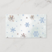 Oh Dei Winter Woodland Babydusche Windelwindelwind Begleitkarte (Rückseite)