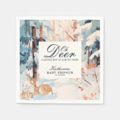 Oh Dei Winter Woodland Snowy Forest Babydusche Serviette (Vorderseite)