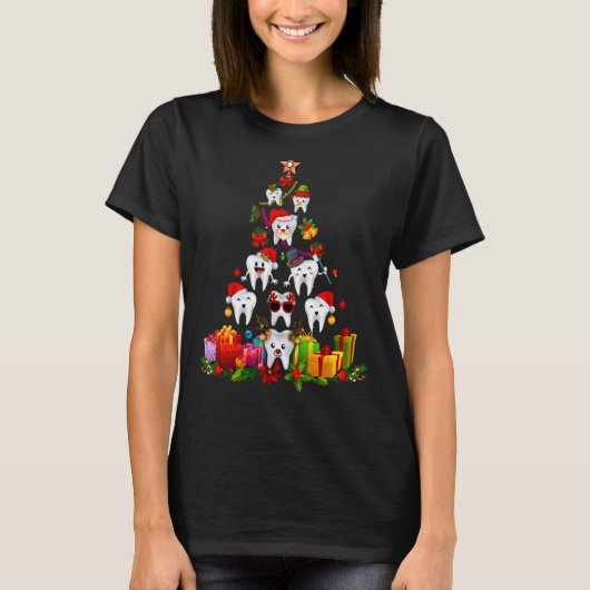 Oh Dentistree  Christmas Tree Dental Hygiene Xmas  T-Shirt (Vorderseite)