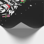 Oh Dentistree Dentist Dental Teeth Christmas Tree Geschenkpapier (Ecke)