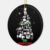 Oh Dentistree Dentist Zahnzähne Weihnachtsbaum Keramik Ornament (Links)
