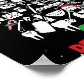 Oh Dentistree Dentist Zahnzähne Weihnachtsbaum Poster (Ecke)