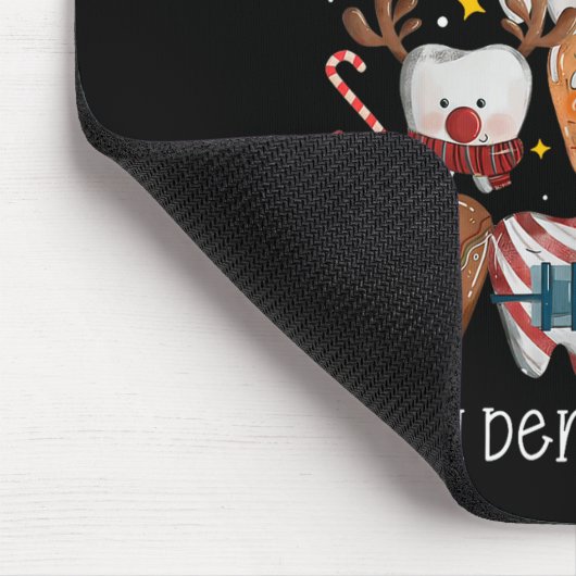 Oh Dentistree Merry Christmas Dental Funny Teeth T Mousepad (Ecke)