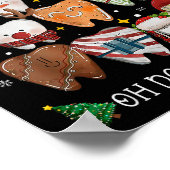 Oh Dentistree Merry Christmas Dental Funny Teeth T Poster (Ecke)